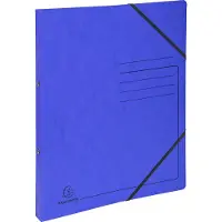 Exacompta Genuine Premium Pressspankarton 15 mm Ringbuch Pressspankarton DIN A4 2 Ringe Blau 542552E 10 Stück