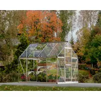 Palram Aluminium Gewächshaus Harmony 68 Silber 247x185x208 cm