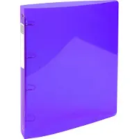 Exacompta Ringbuch 4 Ringe Polypropylen A4 Maxi Lila 10 Stück