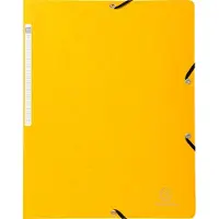 Exacompta 55419E 50x Eckspannmappe aus Manila-Karton 355g/qm, für Format DIN A4 - Gelb