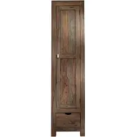 MASSIVMOEBEL24.DE MASSIVMOEBEL24 Schrank Sheesham 48x60x200 grau geölt NATURE GREY #98