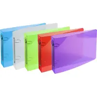 Exacompta 51099E 10x Ringbuch aus PP 700¬μ, 2 Ringe 25mm, Rücken 35mm, 16x24cm für DIN A5 - Farben sortiert
