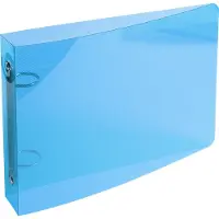 Exacompta 51092E 10x Ringbuch aus PP 700μ, 2 Ringe 25mm, Rücken 35mm, 16x24cm für DIN A5 - Blau