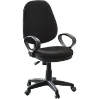 CasaDolce Casa Dolce Bürostuhl POLO, 57x57x98-108 cm, Stoff, höhenverstellbar, schwarz, mit Armlehnen,