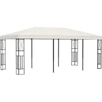 Syfax Pavillon 3×6 m Creme Stoff