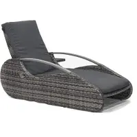 DELUKE Lounger EVA Stahl Schilfgrau Kunststoff | Gartenmöbel Set Garten Loungegruppe