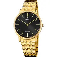 Festina Herrenuhr Swiss Made Armbanduhr Edelstahl gold UF20046/5