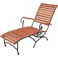 DELUKE Deckchair MIA Natur Eukalyptus | Liegestuhl zusammenklappbar Gartenstuhl Sonnenliege