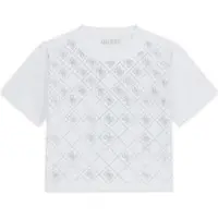 GUESS T-Shirt J6GI05 K6YW4 Weiß Boxy Fit