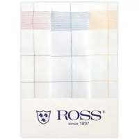 Ross 3er Pack Zwirn Halbleinen Geschirrtücher Fadenkaro 50x70 cm | rot-blau-gelb - rot;blau;gelb