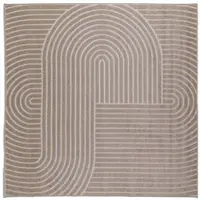 vidaXL Bereichsteppiche PALMERAS Beige 240 x 240 cm Polyester