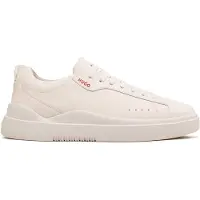 HUGO Sneakers aus Leder mit Cupsohle und roten Logo-Details Grösse 41