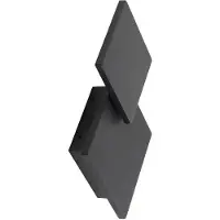 LUCANDE Wandlampe Elrik , schwarz, für Flurbereich, Metall, Modern, LED Wandleuchte, Wandlampe Innen