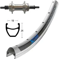 Exal Winora Xp 19 Ej.mac. 135 Rennrad-hinterrad