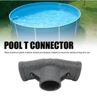 Vislone Pool T Connector Kunststoff Oval Ersatz T Joint Frame Connector für P07082 Schwimmbad-Zubehör