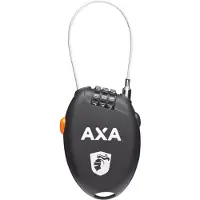 Axa 5011597, Kabelschloss, Schwarz, Orange, Kunststoff, Stahl, 53 mm, 1,6 mm, Platine