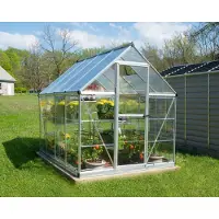Palram Aluminium Gewächshaus Hybrid 68 Silber 247x185x208 cm