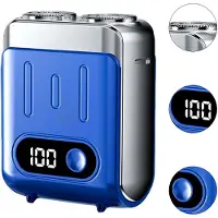 Welikera 2026 Mini Elektrorasierer Herren, tragbar, USB-C Schnellladung, IPX7 wasserdicht, LED Akkuanzeige, trocken & nass Rasur, Reisen & Büro
