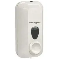 Green Hygiene Seifenspender , 550 ml, nachfüllbar, Kunststoff, weiß-meliert #DRÜCKEBERGER