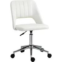 Vinsetto Office Drehstuhl Schale Form verstellbar Samt weich Polyester beige