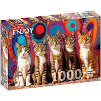 Enjoy Puzzle Fü nf Katzen 1000 Teile