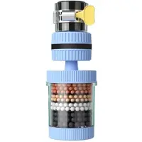 JORMFTTE Wasserhahnfilter - [360 Grad drehbar] Weiße Box*2 + [Ersatzfiltertuch/Zehn Stück im Set]