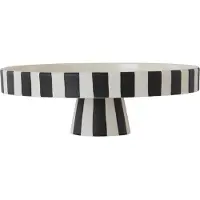 OYOY Toppu Gericht Large White/Black - Living Design Living Design, Weiß, Keramik