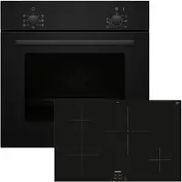 Siemens Einbau-Backofen-Set EQPOWER05I, HB010FBA1 + EH83KBEB5E, Einbau-Backofen, Induktionskochfeld