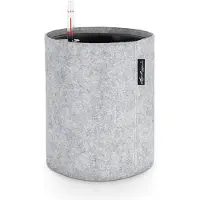 Lechuza 'Trendcover 23 Filz', light grey, ca. Ø 23 x H 26,5 cm