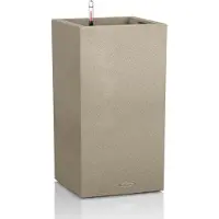 Lechuza 'Canto Stone 30 high', sandbeige, ca. 30 x 30 x H 56 cm