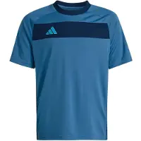 Adidas T-Shirt - Tiro - Dusky Ink/Dark Blue/Lucid Aq - - 12 Jahre (152) - T-Shirts
