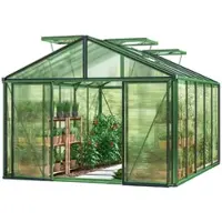 GFP 235 x 460 cm Gewächshaus, Pulverbeschichtet Anthrazit, RAL 7016 | ohne Setangebot - (GFPV00166)