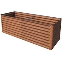 PRIMEYARD 180 x 75 x 35 cm Hochbeet, Cortenstahl, Rost-Optik - (GFPV00970)