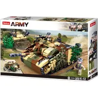 Sluban Army Bauset - Gepanzertes Kampf-Fahrzeug mit Minifiguren
