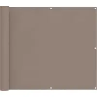 vidaXL Balkonsichtschutz Taupe 100 x 300 cm Oxford-Stoff