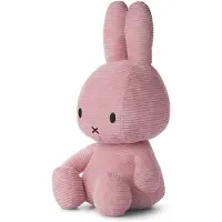 Bon Ton Toys Miffy Cord-Plüschfigur (rosa, 50cm) Kuscheltier Stofftier Hase Plüschtier
