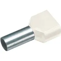 Cimco Zwillings-Aderendhülse 10 mm² 14 mm Teilisoliert Elfenbein 18 2452 100 St.