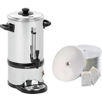 Bartscher Rundfilter Kaffeemaschine Pro II 40T + 1000 Rundfilter + Entkalker
