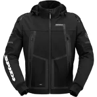 Spidi Warrior H2OUT wasserdichter Motorrad Hoodie, schwarz, 2XL