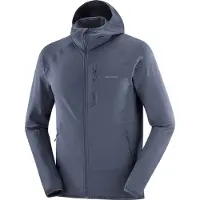 Salomon - Leichte Stretch-Fleecejacke mit Reißverschluss &ndash; Herren &ndash; Sntial Lightwarm Hd M Blue Nights - Sntial Lightwarm Hd M Blue Nights