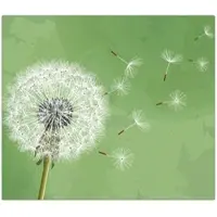 Banjado Herdabdeckplatte Glas 1 Teilig 60x52CM Schneidebrett Herdabdeckung Mit Motiv Pusteblume 3