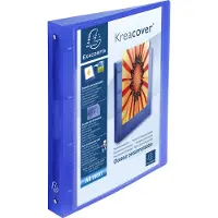 Exacompta Ringbuch Kreacover 1000 A4 »4 Ringe - 30 mm« blau, 26.8x32 cm