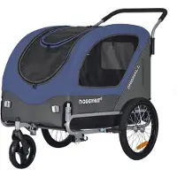 Tiggo DOGGYHUT Large Fahrradanhänger & Hundebuggy 2 in 1 für Hunden bis 35kg Hundeanhänger Jogger Hundewagen mit Feststellbremse