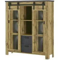 Möbel Kraft Highboard ¦ holzfarben ¦ Maße (cm): B: 132 H: 150 T: 37.0