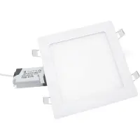 Silamp LED-Strahler Extra Flach Quadratisch Weiß 24W - Warmweiß 2300K - 3500K