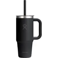 Hydroflask - Travel Tumbler Clear Lid - Isolierbecher Gr 710 ml schwarz