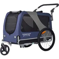 Tiggo DOGGYHUT Premium XL 2 in 1 Hundefahrradanhänger & Jogger 23 - 45 kg Fahrradanhänger für Hunde