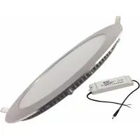 Silamp Spot LED Encastrable Extra Plat Rond 18W ALU - Blanc Chaud 2300K - 3500K