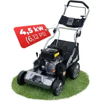 ONBEST Vertikutierer Benzin S4544 | 2in1 Rasenlüfter | 44 cm Arbeitsbreite | 4,5 kW / 6,12 PS | 45 L Fangkorb