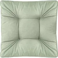 Wool-Stam Best Wool Sitzkissen 60x60 cm für Rattan Gartenmöbel – Outdoor Loungekissen aus 100% Polypropylen formstabil wetterfest und weich Olivgrün